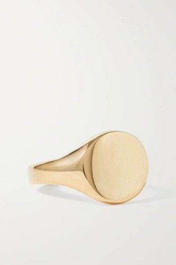 Baby 14-Karat Gold Signet Ring  from Loren Stewart 