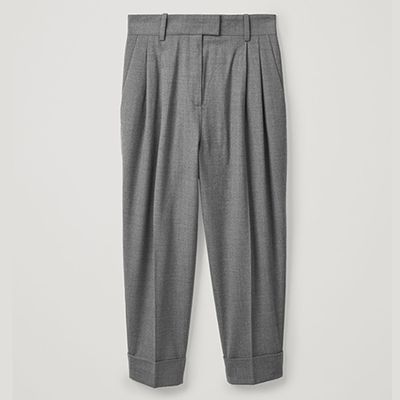 Dropped Crotch Wool Trousers from COS