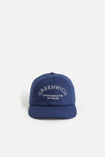 Text-Motif Twill Cap