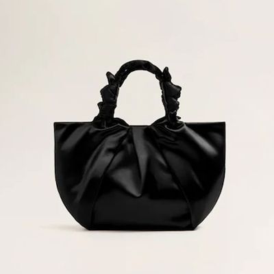 Knotted Satin Bag from Mango