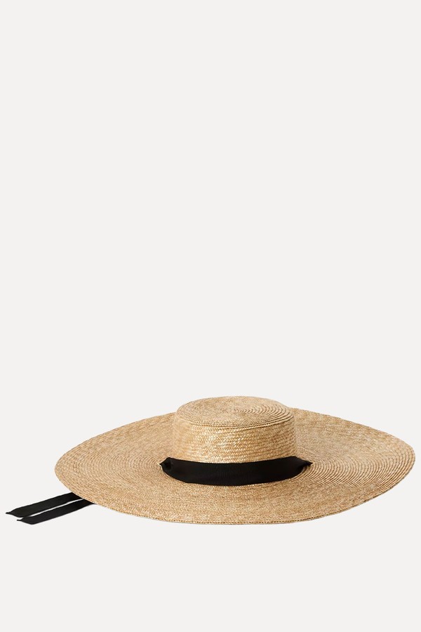 Raya Large Straw Boater Hat from John Lewis