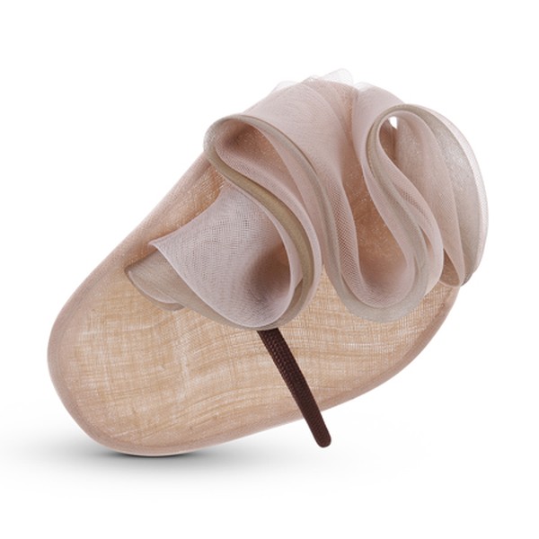 Shaped Disc Hat With Tonal Crin from Jane Taylor