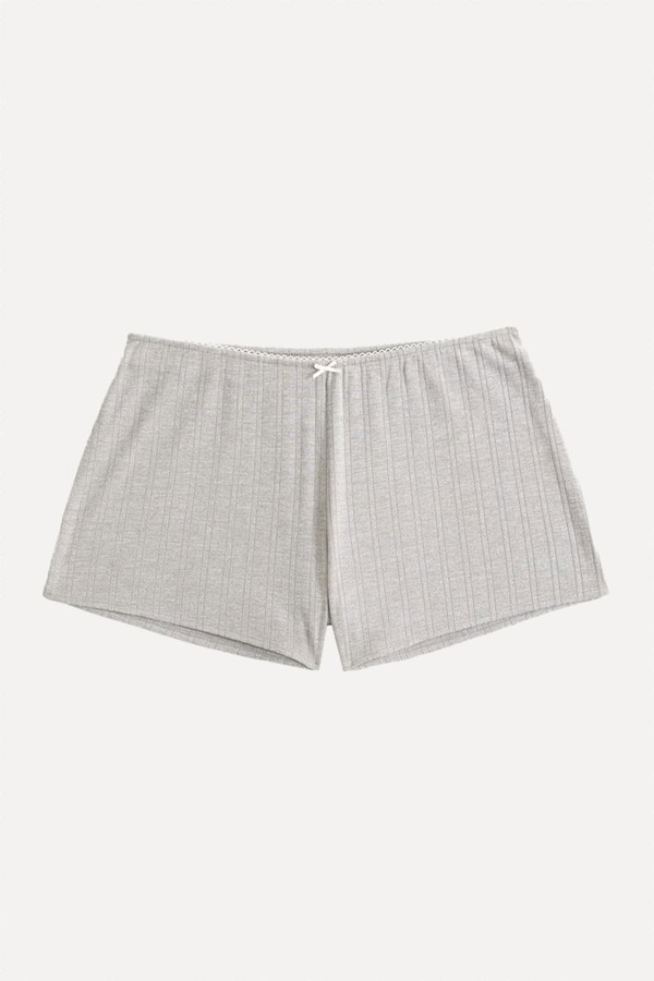 Pointelle Sleep Shorts from Abercrombie & Fitch