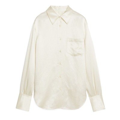 Heavy Satin Slub Blouse from Arket