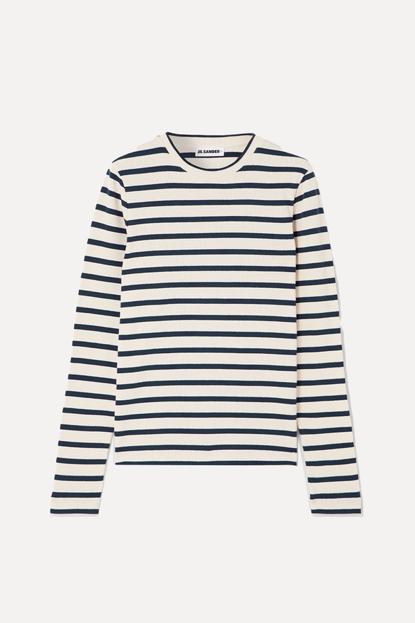 Cotton Striped Jersey from Jil Sander
