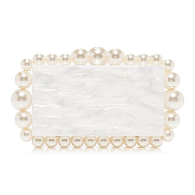 Eos Embellished Acrylic Clutch from Cult Gaia