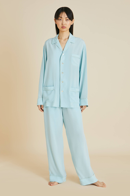 Yves Silk Crêpe De Chine Pyjamas   from Olivia Von Halle 