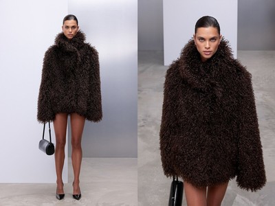 Curly Faux Fur Coat from NA-KD