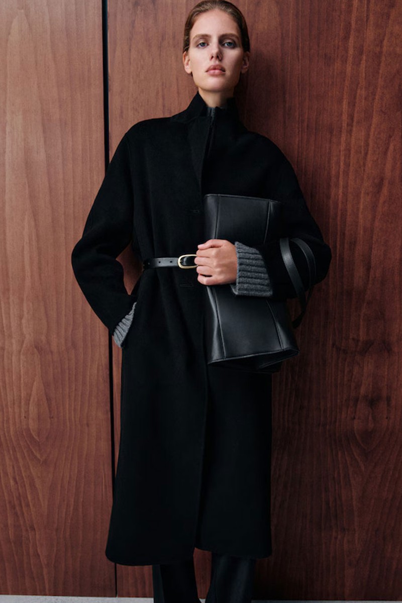 Double-Faced Wool Long Coat