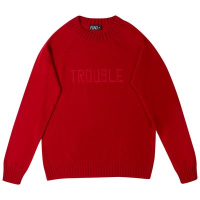 Bespoke Embroidered Trouble Jumper