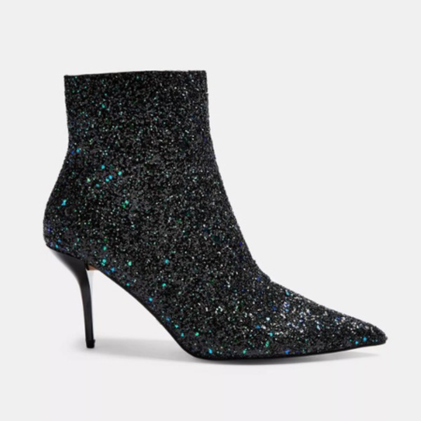 Sequin Point Boots