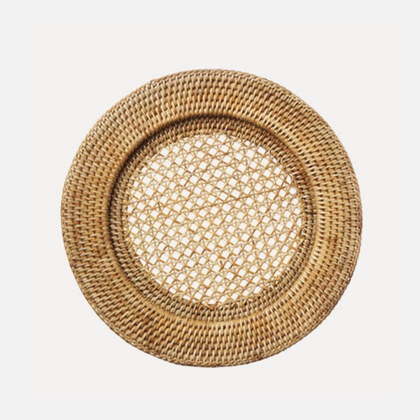 Rattan Charger from Rebecca Udall