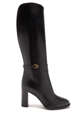 Finn Leather Knee-High Boots from Gucci