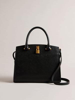 Medium Leather Padlock Handbag, £200