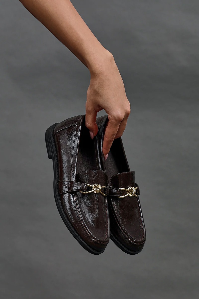 Affluent Faux Leather Loafers from Linzi