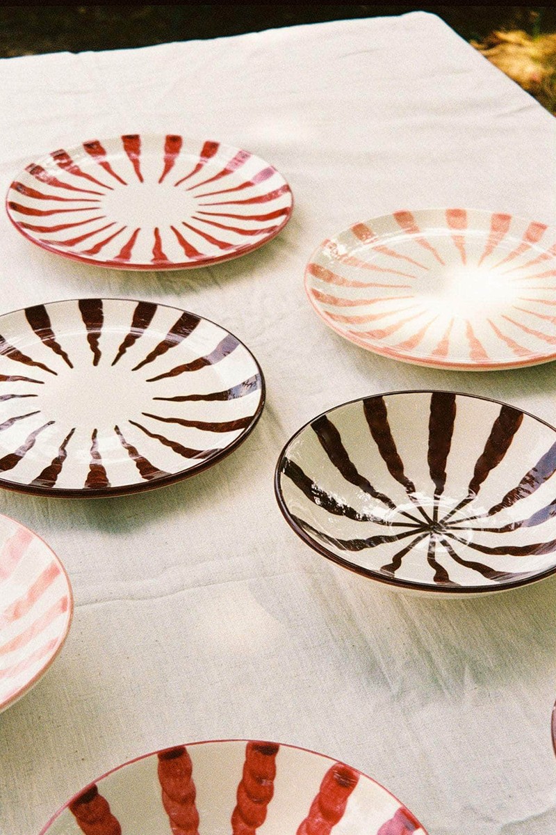Set Of 4 Wave Pasta Bowls from Woven Rosa