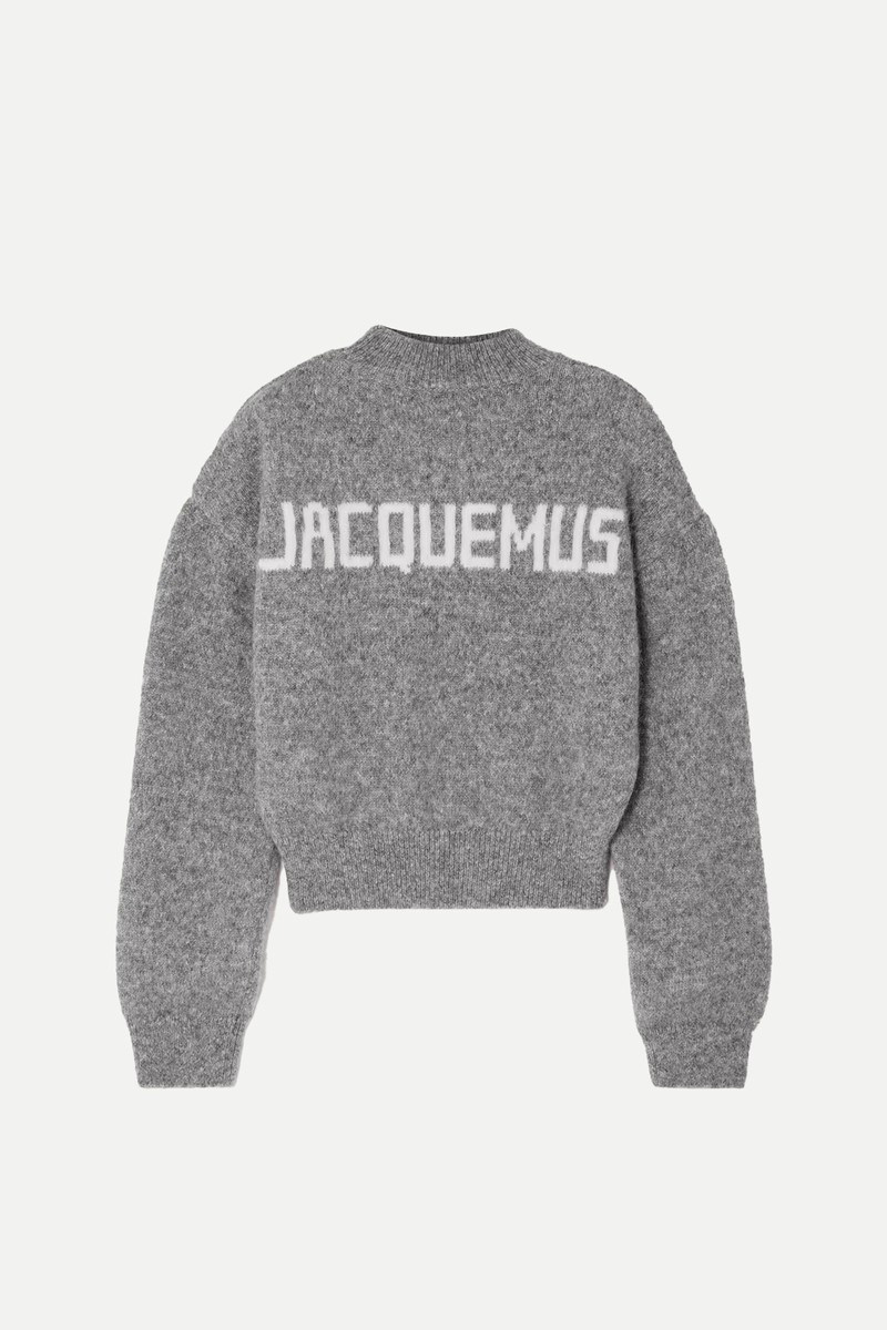La Maille Printed Alpaca Wool-Blend Sweater from Jacquemus