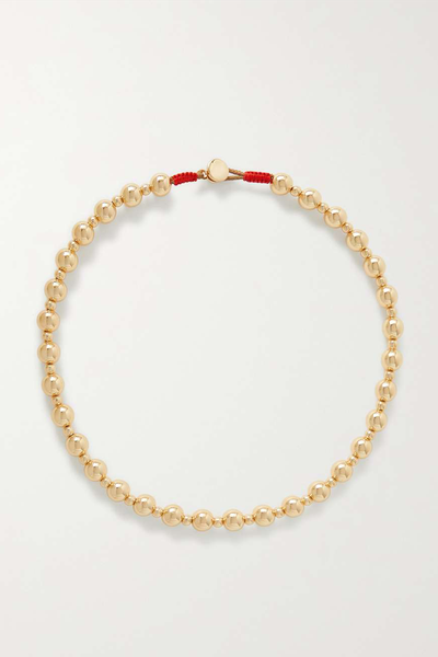 Gold-Tone And Cotton Necklace from Roxanne Assoulin