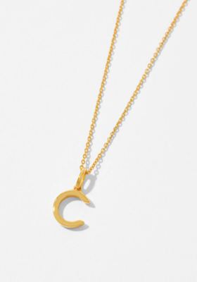 Gold Vermeil Initial Pendant Necklace from Accessorize 