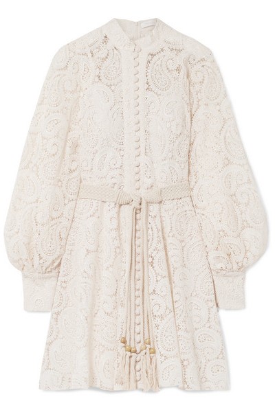 Amari Guipure Lace Mini Dress from Zimmermann