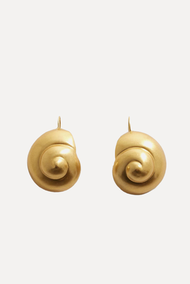 Metallic Shell Earrings from Mango
