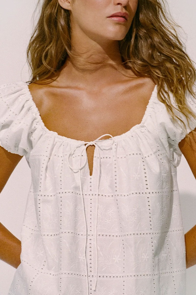 Serafina Broderie Mini Dress  from Faithfull