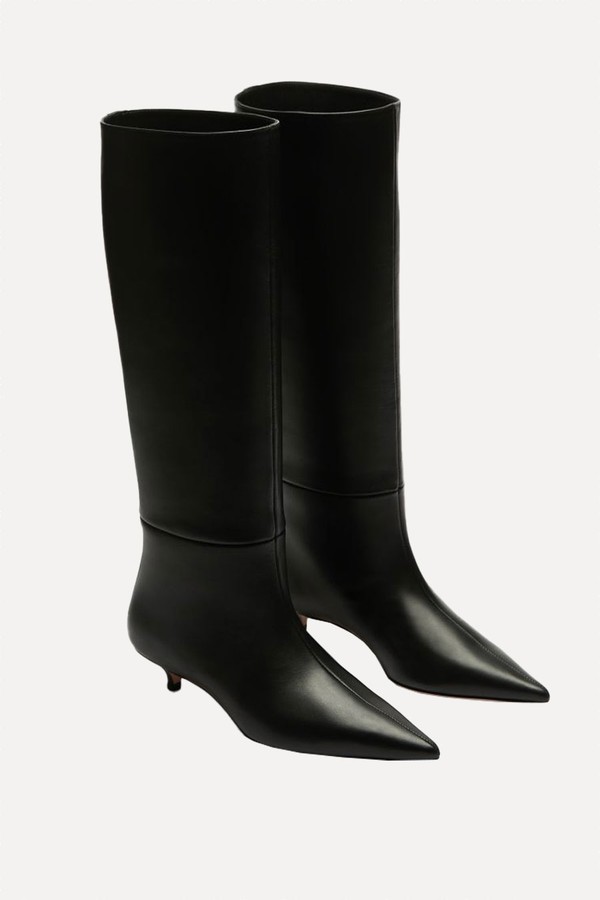 Sleek Heeled Knee-High Boots from Russell & Bromley