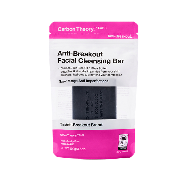 Charcoal & Tea Tree Oil Break-Out Control Facial Cleansing Bar from CARBON THEORY