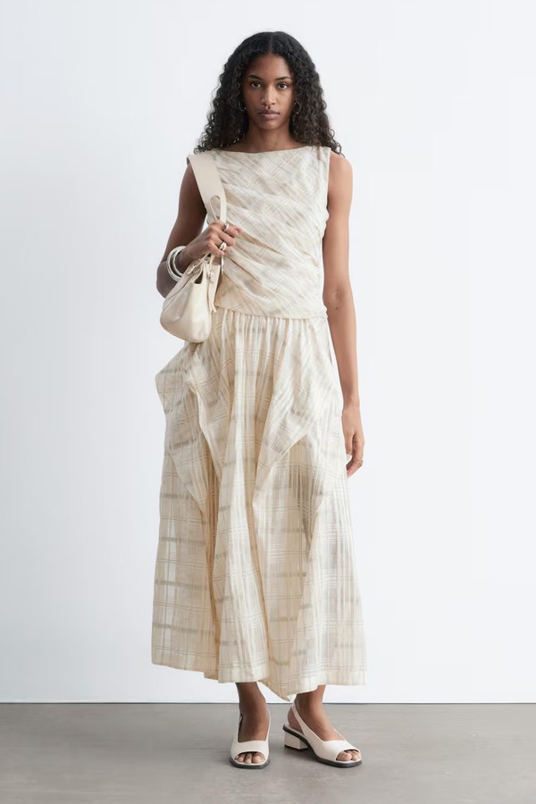 Gathered Cotton Midi Skirt from & Other Stories