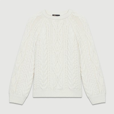 Braided Knit Sweater from Maje