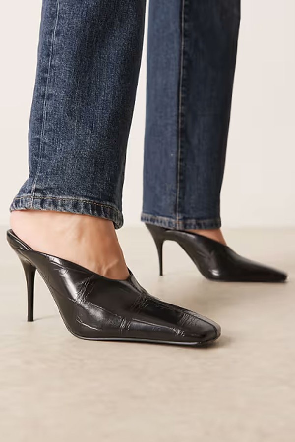 Pablo Ultimate Square Toe High Heel Mules from ASOS DESIGN