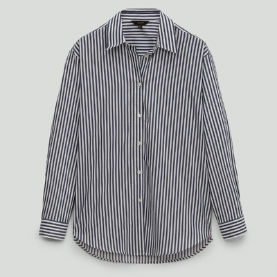 Striped Poplin Shirt 