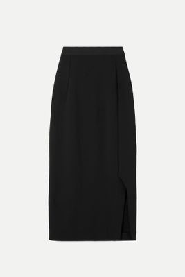Sabreen Wool-Blend Gabardine Midi Skirt from FFORME