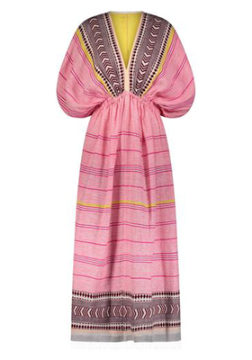 Neela Plunge-Neck Dress from Lemlem