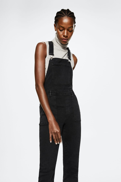 Long Denim Dungarees