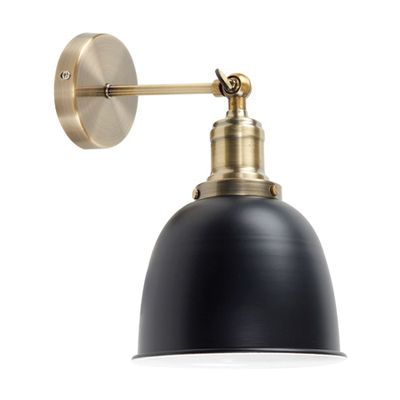 Antique Brass Style Wall Light from Iconic Lights