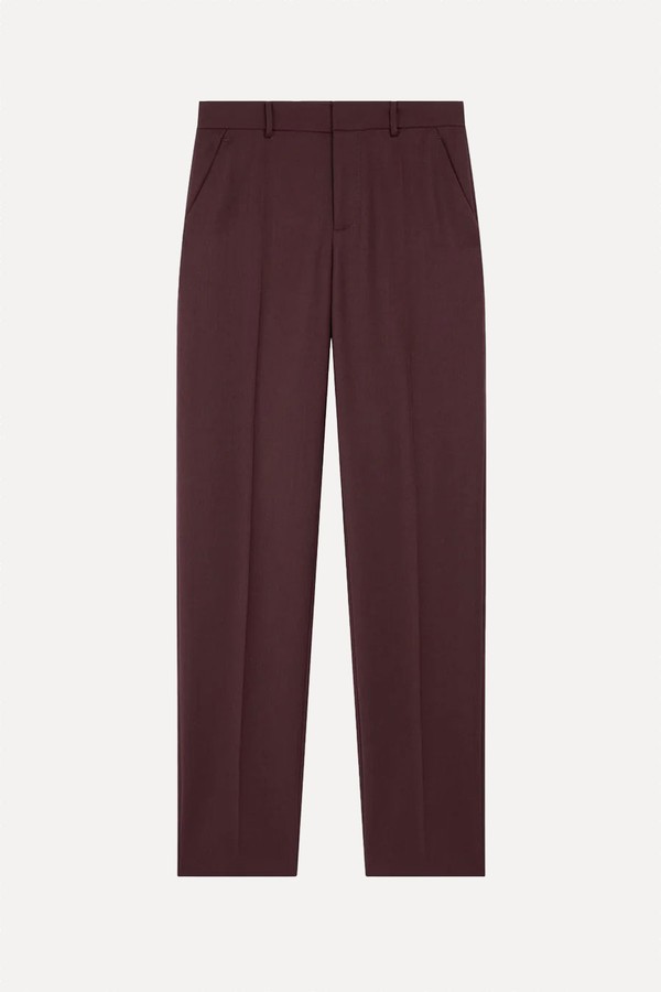 Lenora Wool Straight Trousers from The Frankie Shop