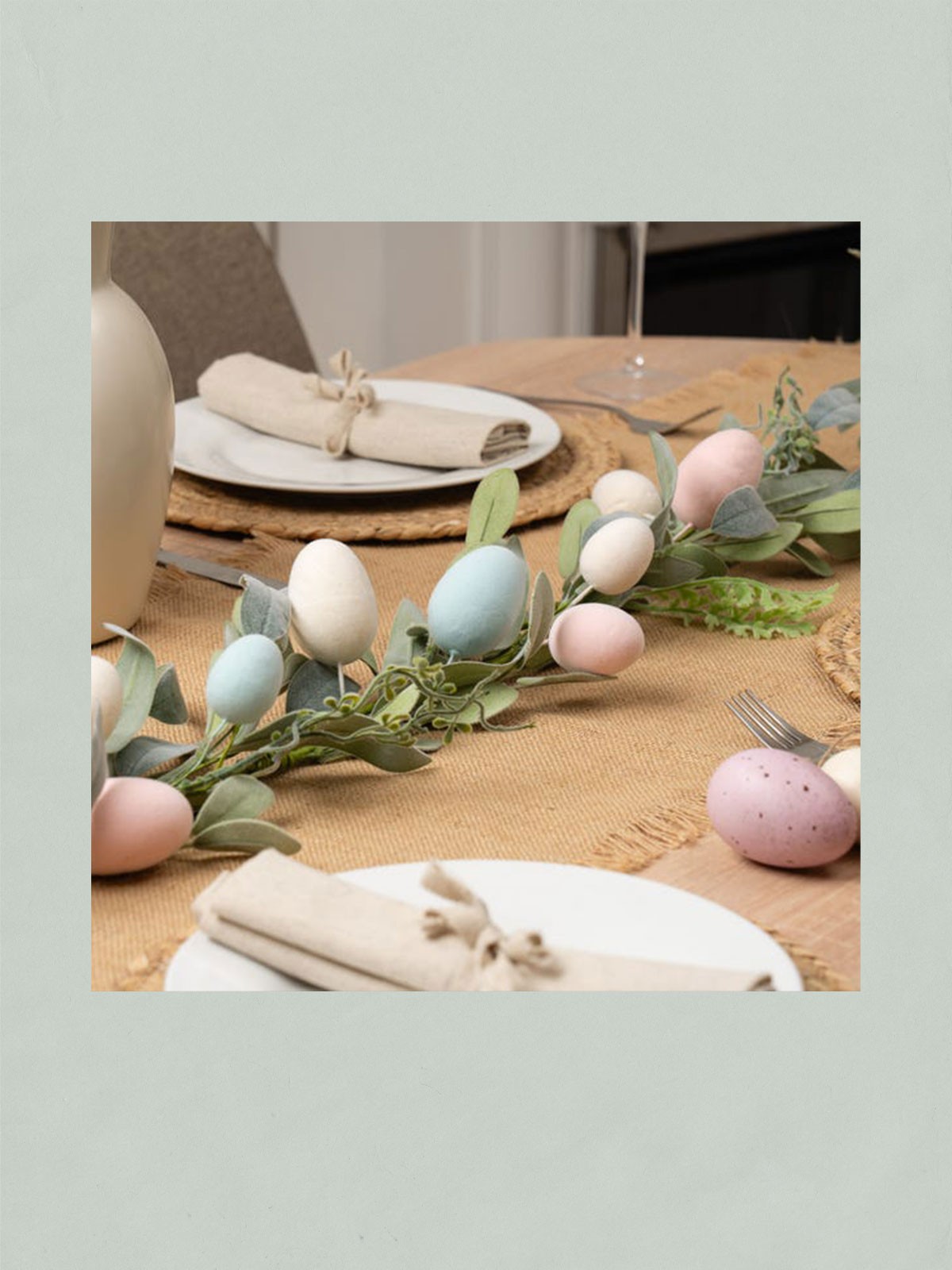 140cm Artificial Pastel Easter Egg Garland