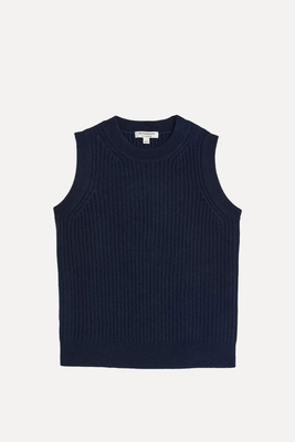 Merino Wool With Cashmere Knitted Vest from M&S