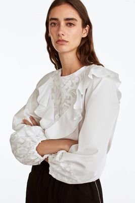Shirt With Embroidery from Uterque