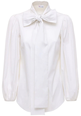 Poplin Shirt With Puff Sleeves from Red Valentino