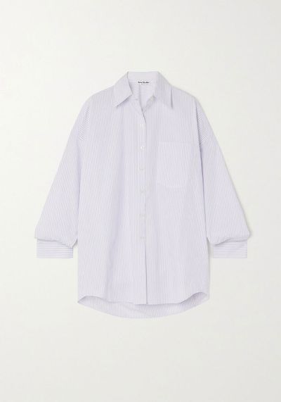 Oversized Striped Cotton Poplin Shirt from Acne Studios