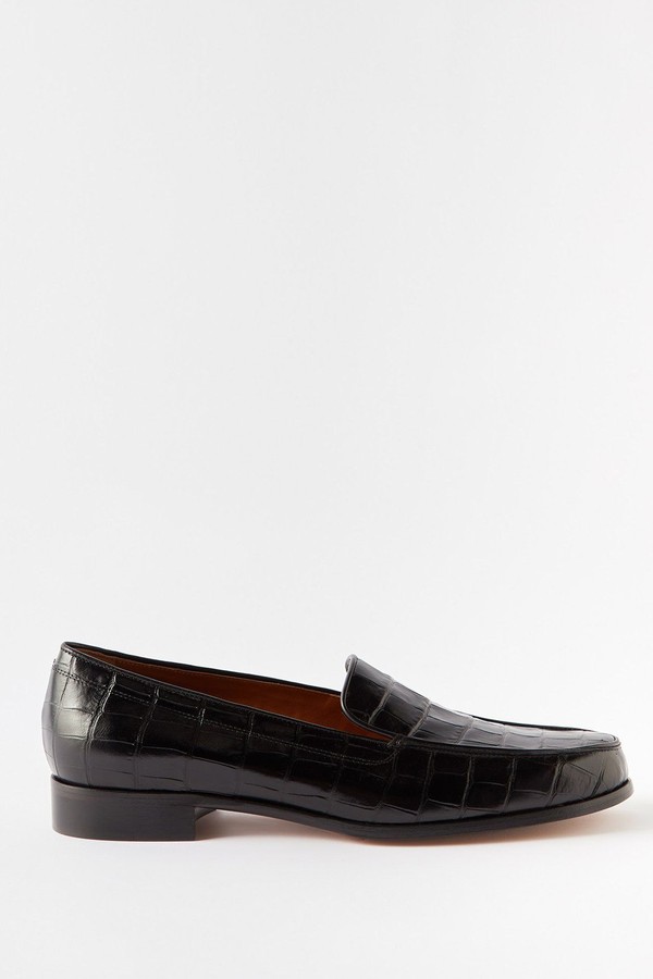 Danielle Croc-Effect Leather Loafers from Emme Parsons