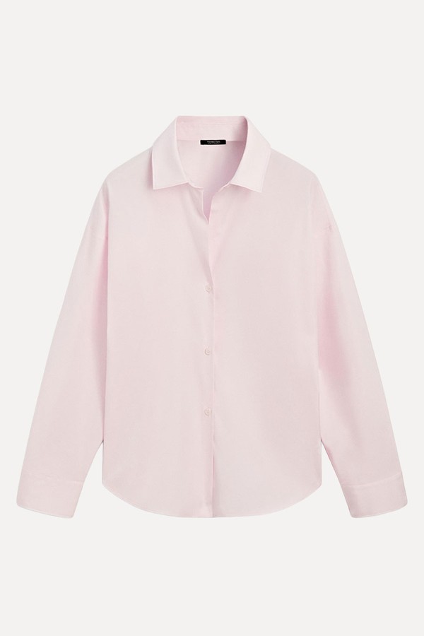 Cotton Poplin Shirt With Dart Detail from Massimo Dutti
