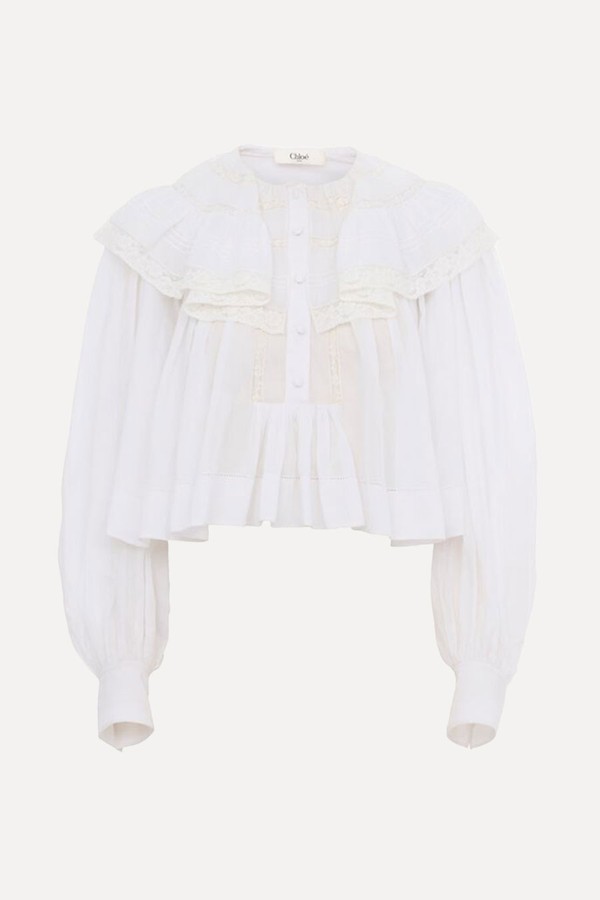 Cropped Ruffle Top from Chloé