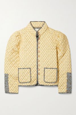 Pascala Quilted Padded Printed Cotton-Poplin Jacket from Sea