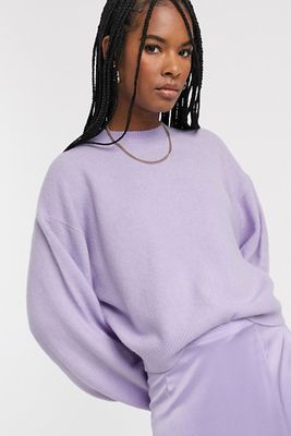 Knitted Balloon Sleeve Jumper from Weekday