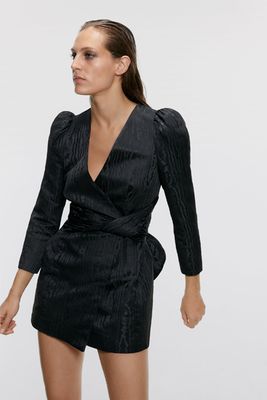 Blazer Dress with Bow Details from Zara