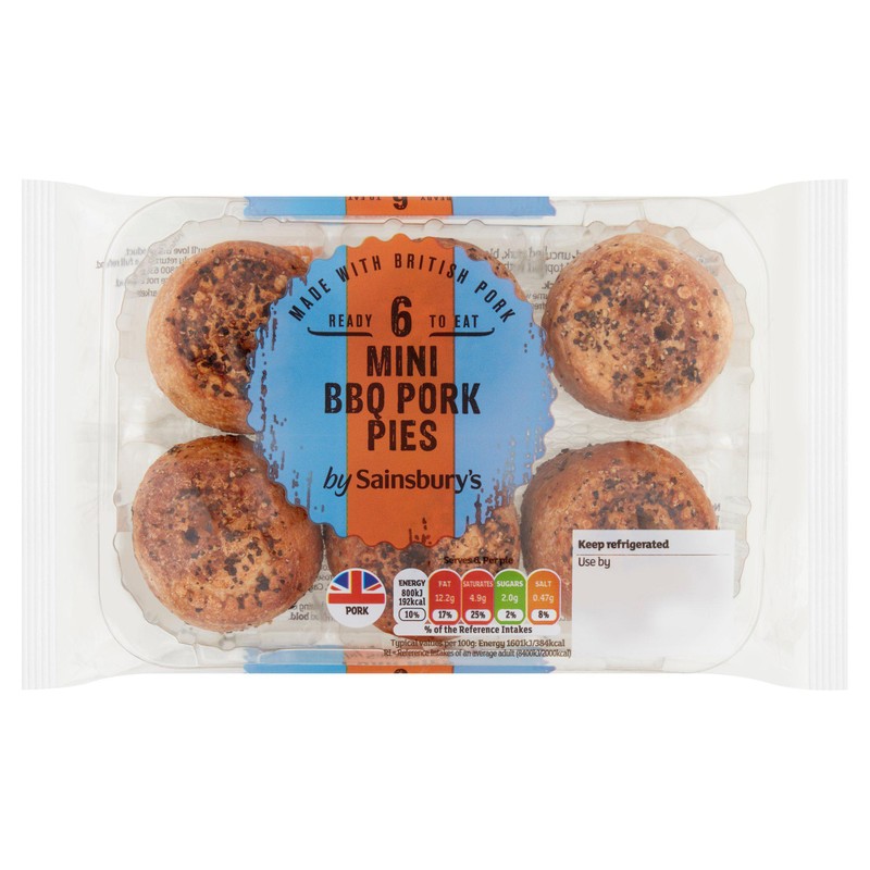 Mini BBQ Pork Pies from Sainsbury's