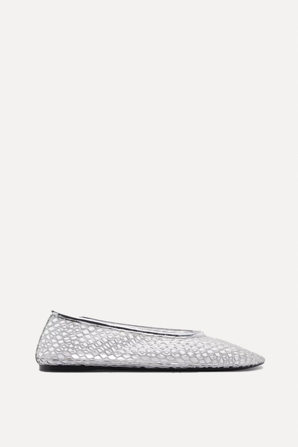 Metallic Mesh Shoes from Mango